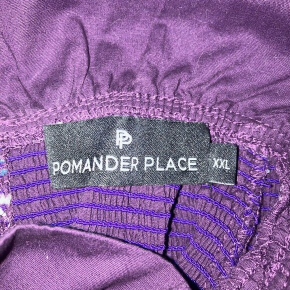 Purple Swing Dress With Embroidery - Picture 9 of 9